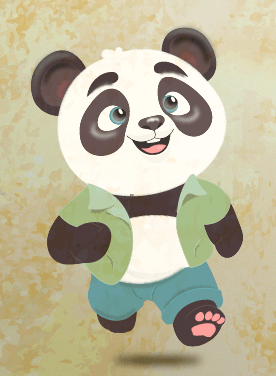 Illustration d'un enfant panda, créée par Johan de JSP Graphiste, graphiste et illustrateur Freelance dans le Pays de Gex ou en Franche-Comté Doubs