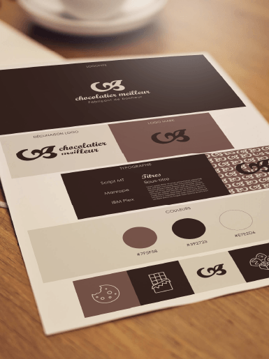 Mockup identité visuelle fait par JSP Graphiste
