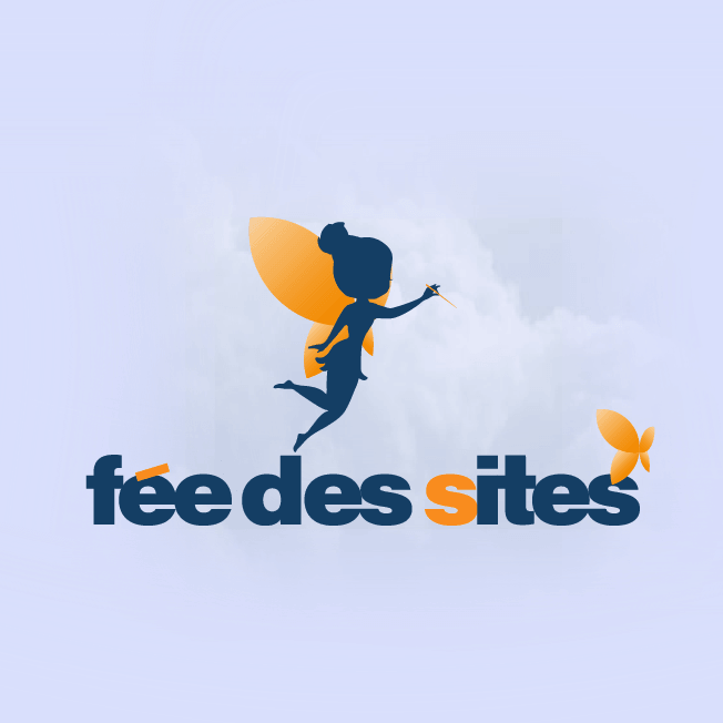 Bannière version mobile pour portfolio client entreprise Fée des sites, réalisé par Johan, graphiste illustrateur Pays de Gex, Haute-Savoie & Franche-Comté