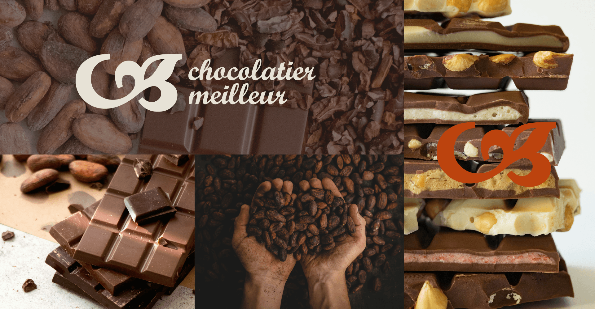Visuel de l'identité visuelle complète de l'entreprise chocolatier créé par JSP Graphiste, basé dans le Pays de Gex, la Haute-Savoie et la Franche-Comté